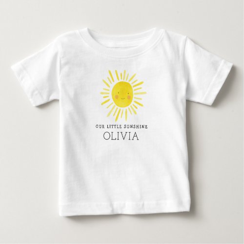 Our Little Sunshine Birthday Party  Baby T_Shirt