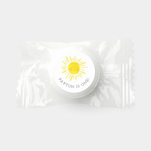 Our Little Sunshine Birthday Party Life Saver Mints