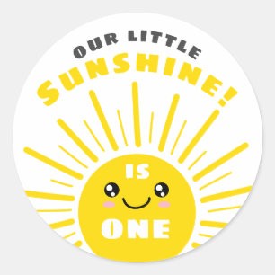 Our Little Sunshine Classic Round Sticker