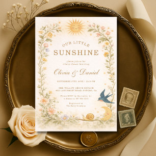 Our Little Sunshine Couples Baby Shower Invitation