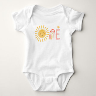 Our little sunshine is One birthday Baby Bodysuit