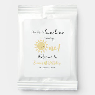 Our Little Sunshine is Turning One Cute Birthday Lemonade Drink Mix