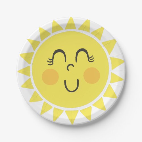 Our Little Sunshine Paper Plates