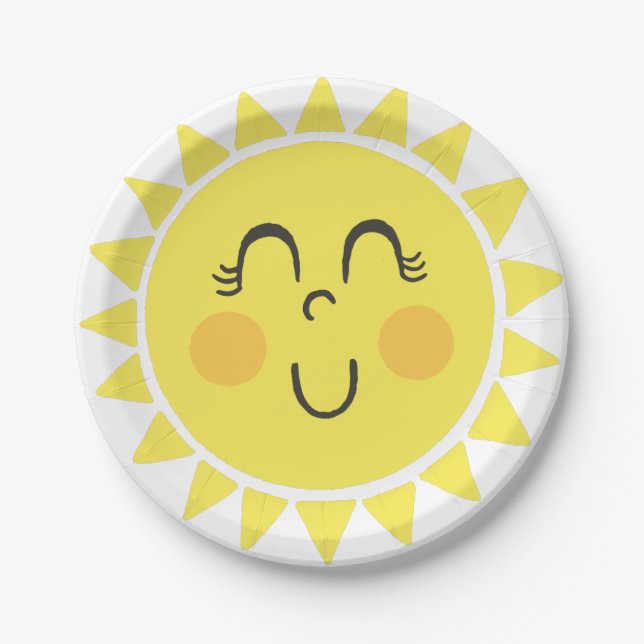 Our Little Sunshine Paper Plates (Front)