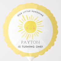 Our Little Sunshine Party Girl 1st Birthday