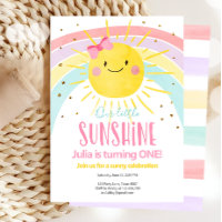 Our Little Sunshine Rainbow Girl First Birthday
