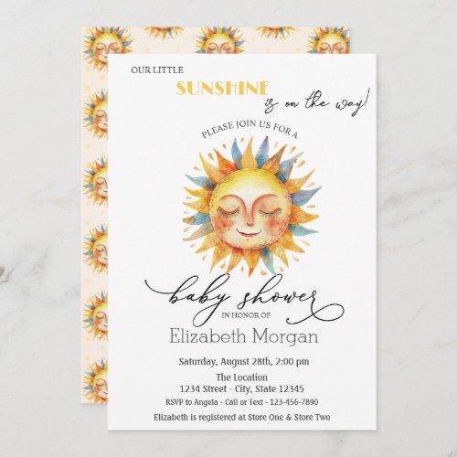 Our Little SunshineSun Invitation