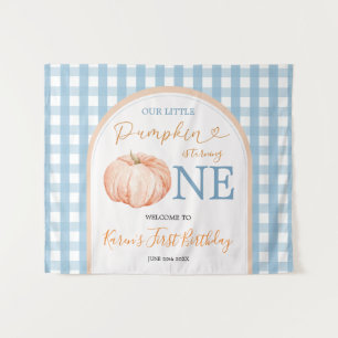 Our Little Sweet Pumpkin 1st Birthday Welcome Tapestry