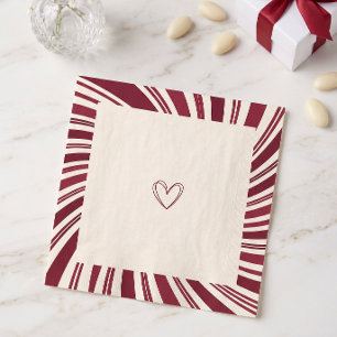 Our Little Sweetheart Baby Shower Candy Cane Napkins
