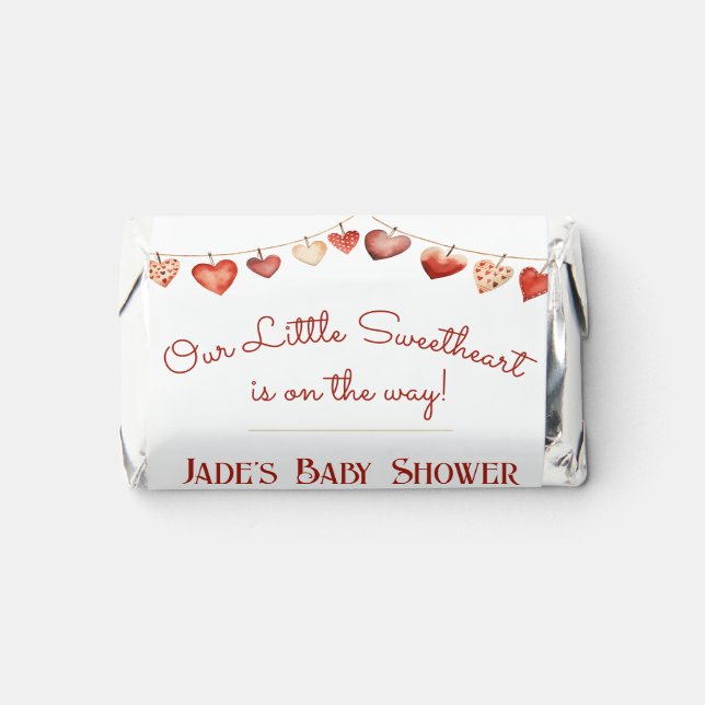Our Little Sweetheart Baby Shower Favor  (Front)