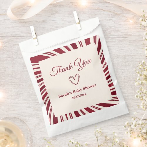 Our Little Sweetheart | Candy Cane  Favor Bag