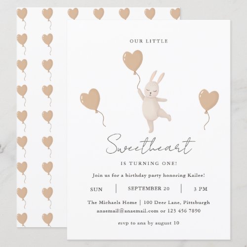 Our Little Sweetheart is Turning One Birthday