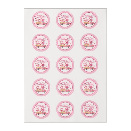 Our Little Sweetheart is Turning One Edible Frosting Rounds (Sheet)