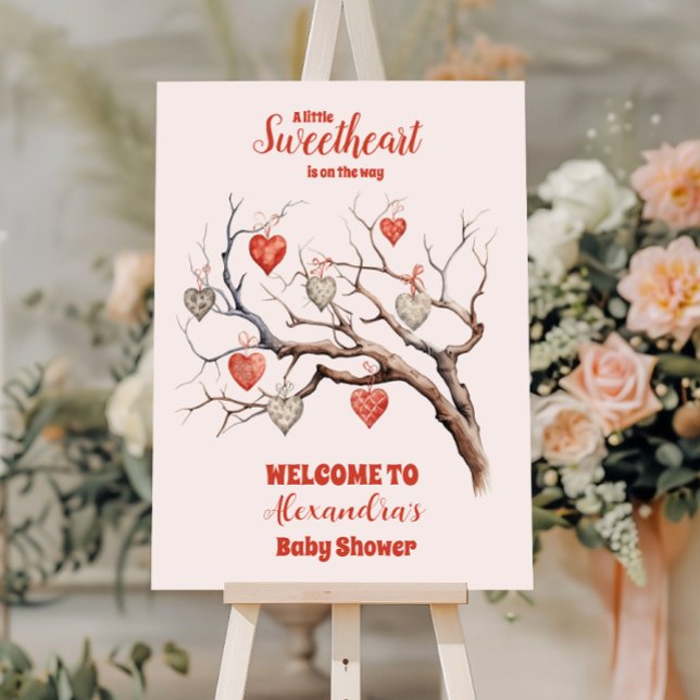 Our Little Sweethearts Valentine's Day Baby Shower Foam Board (Creator Uploaded)