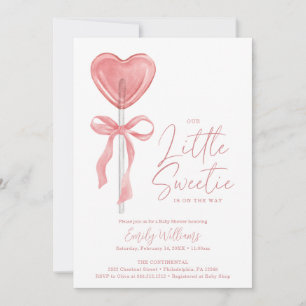 Our Little Sweetie Valentine Baby Shower Invite
