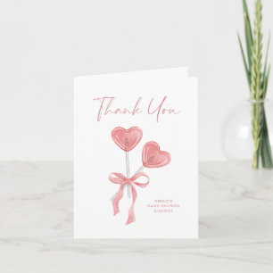 Our Little Sweetie Valentine Baby Shower Thank You Invitation