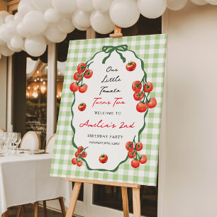 Our little Tomato Garden turns two Birthday Party Foam Board