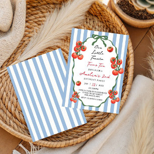 Our little Tomato Garden turns two Birthday Party Invitation