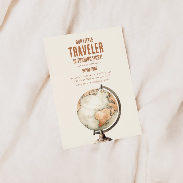 Our Little Traveler Birthday Party Invite (Creator Uploaded)