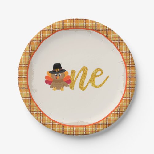 Our Little Turkey is Turning ONE Plate _ PL