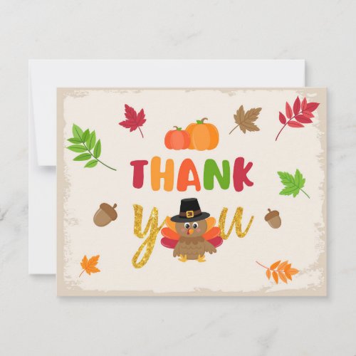 Our Little Turkey Thank You Card _ TD