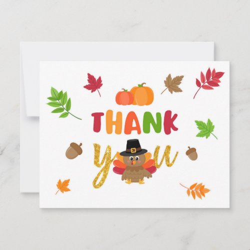 Our Little Turkey Thank You Card _ WD