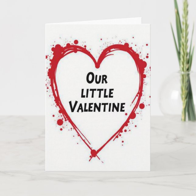 Our Little Valentine Kids Card (Front)