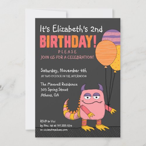 Our Little Wild Thing Birthday Invitation