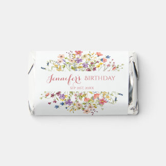 Our Little Wildflower Chocolate Labels Hershey's Miniatures