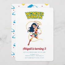 Our Little Wonder Woman Girls Birthday Invitation