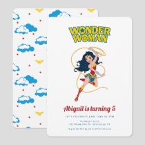 Our Little Wonder Woman Girls Birthday Invitation