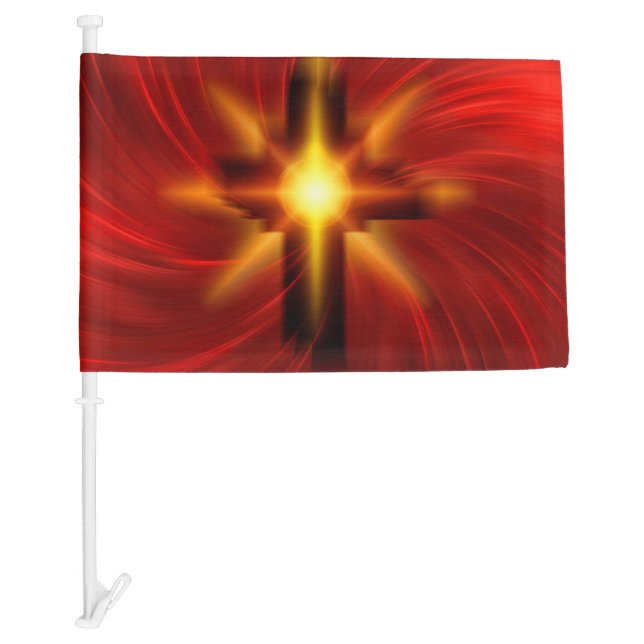 Our Lord and Savior, Jesus Christ Car Flag (Front)