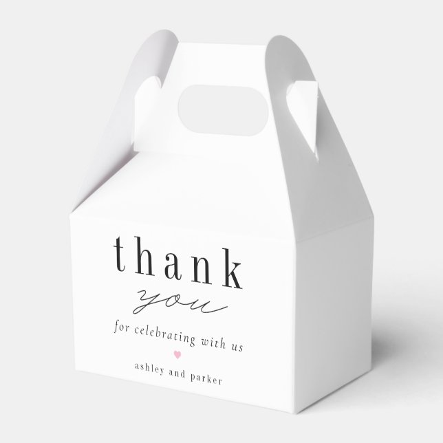 Our Love Editable Color Simple Favor Box (Front Side)