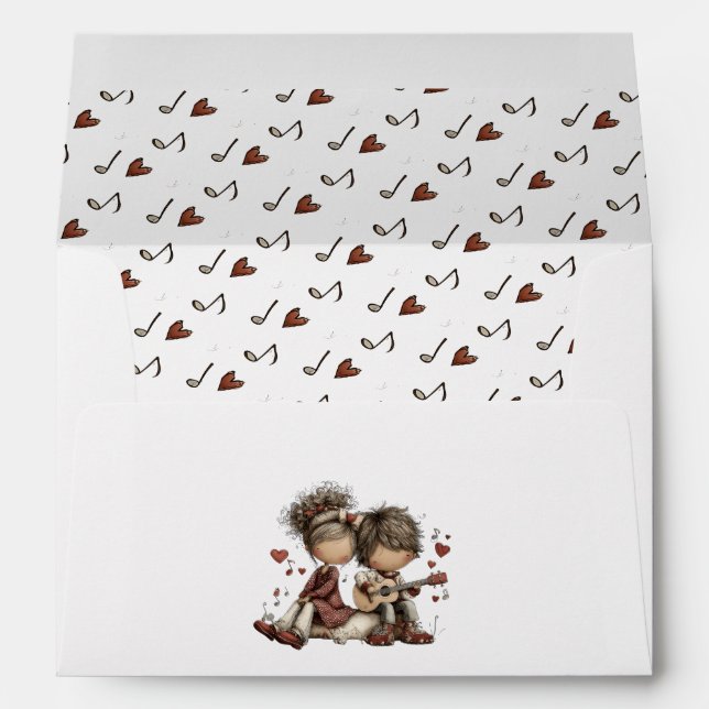 Our love has the cutest soundtrack envelope (Back (Bottom))