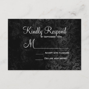 Our Love is Eternal Skeleton Wedding RSVP Cards