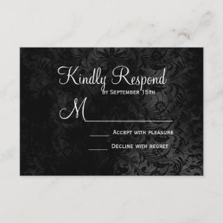 Our Love is Eternal Skeleton Wedding RSVP Cards