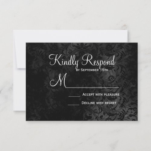 Our Love is Eternal Skeleton Wedding RSVP Cards