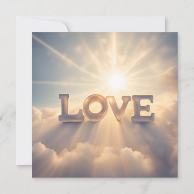 Our Love Is Heaven Sent Holiday Card (Front)