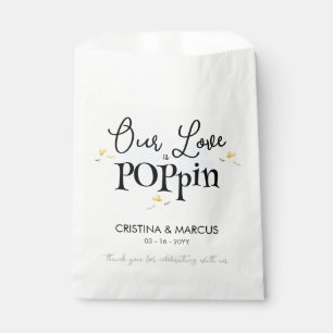 Our Love Is Poppin Popcorn Favor Bag