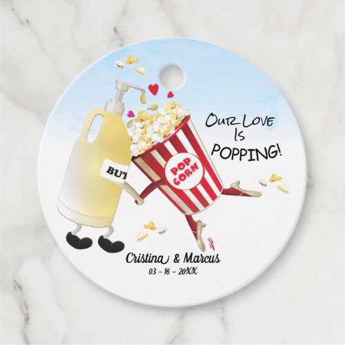 Our Love Is Poppin Popcorn Favor Tags