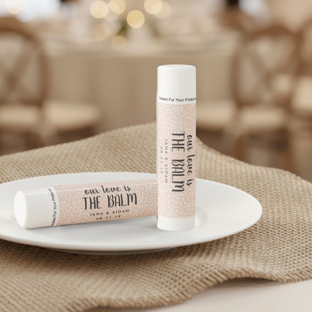 Our Love is the Balm | Wedding Favor Lip Balm (Creator Uploaded)