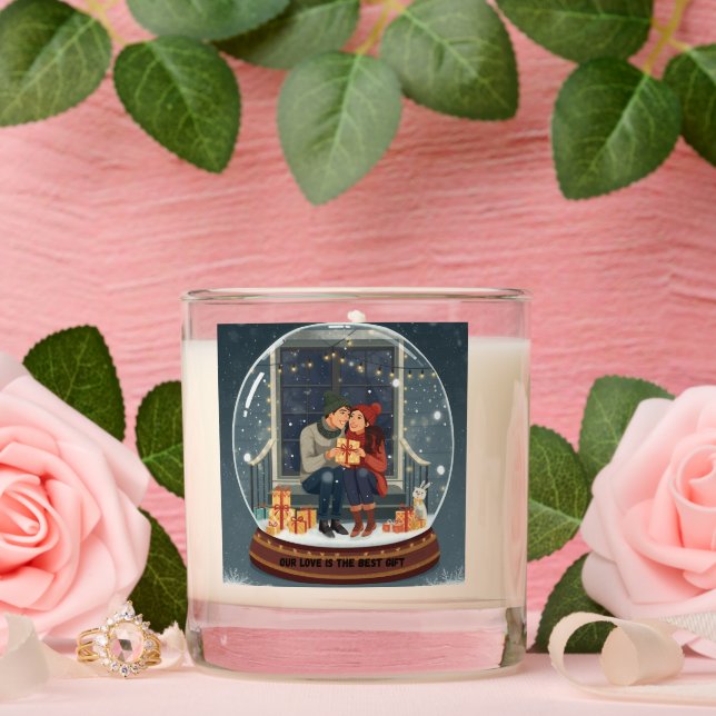 “Our Love Is the Best Gift” Candle (Wedding)