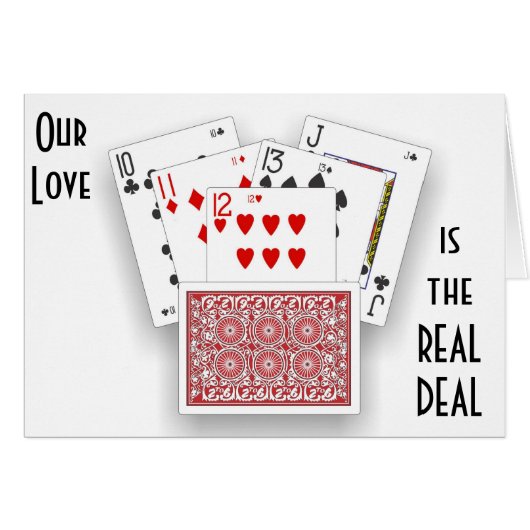 OUR LOVE IS THE "REAL DEAL" AND A "SURE THING" (Front Horizontal)