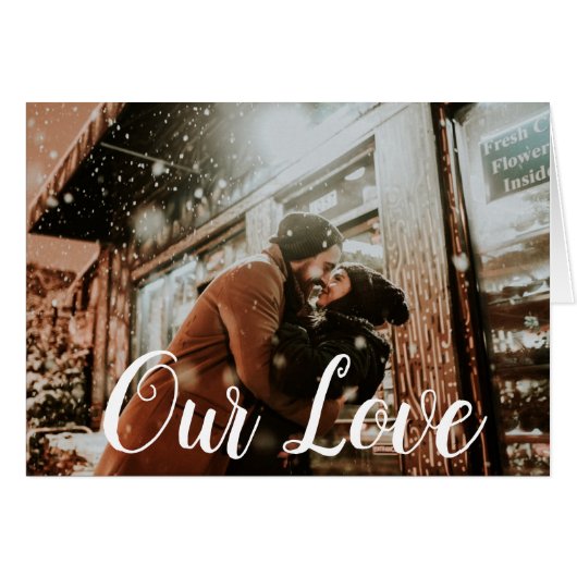 Our Love Photo Valentine's Cards (Front Horizontal)