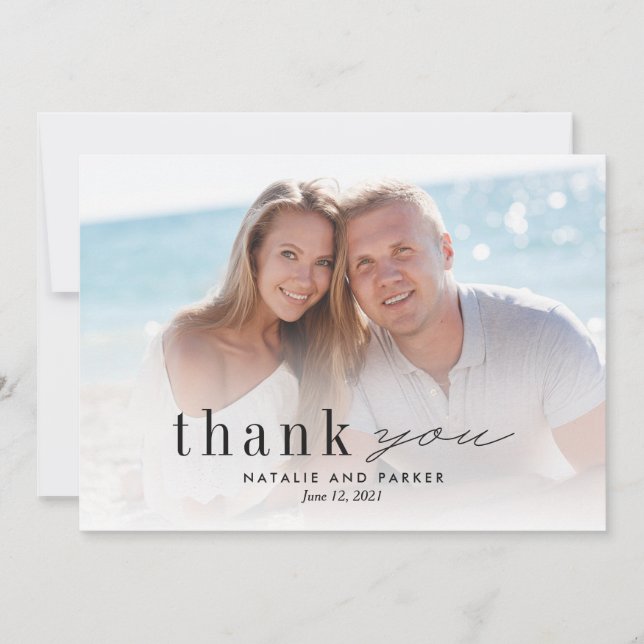Our Love Photo Wedding Thank You Card #OLC (Front)