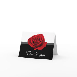 sharing Rose Thank You Cards