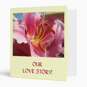 OUR LOVE STORY! Binder Memories Book Lily gifts