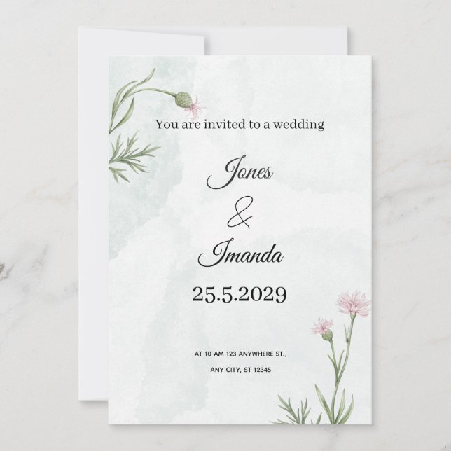 our love story Card (Front)