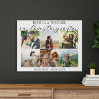Our Love Story Photo Collage Wedding Anniversary