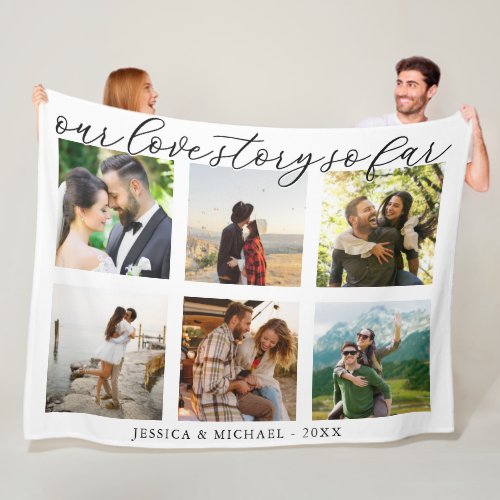 Our Love Story Photo Collage Wedding Anniversary
